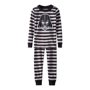HANNA ANDERSSON Darth Vader Striped Long John Pajamas 8